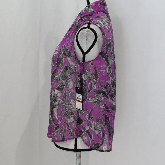 RACHEL Rachel Roy Plum Passion Blouse NWT - Picture 3 of 5